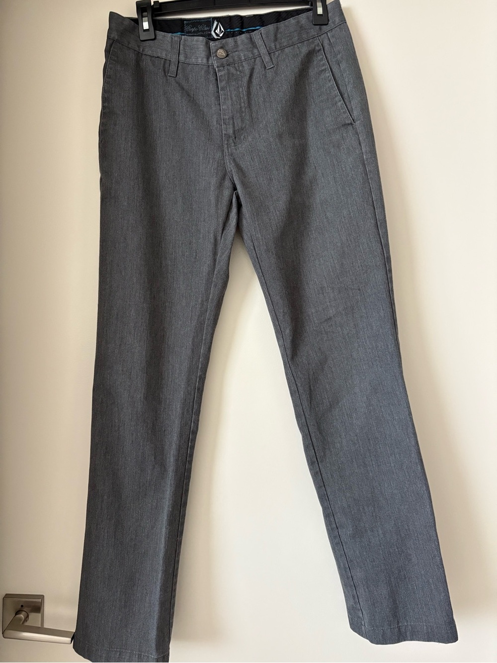 Volcom Charcoal Straight Leg Pants